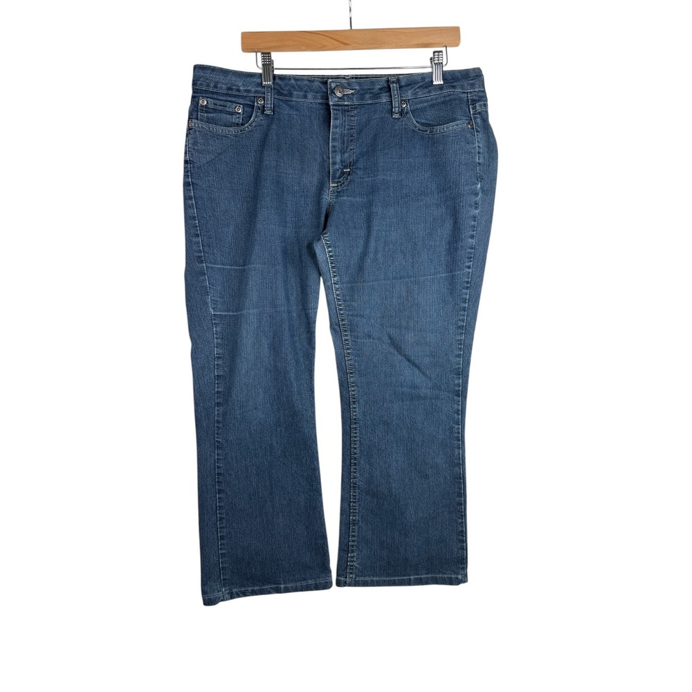Riders by Lee Boot Cut Jeans size 14 Petite Blue Wash